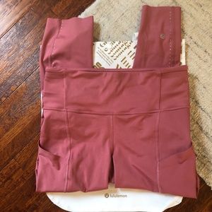 Lululemon Fast & Free Reflective Crop - NWOT
